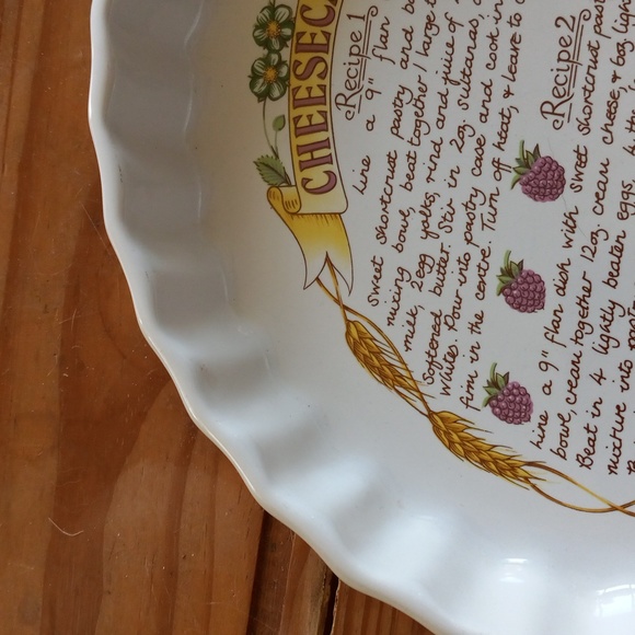 Ashley CeramicsEnglandVintage Flan/Quiche/Pie Dish Oven/Micro/Freezer Proof NWOT - Picture 8 of 14